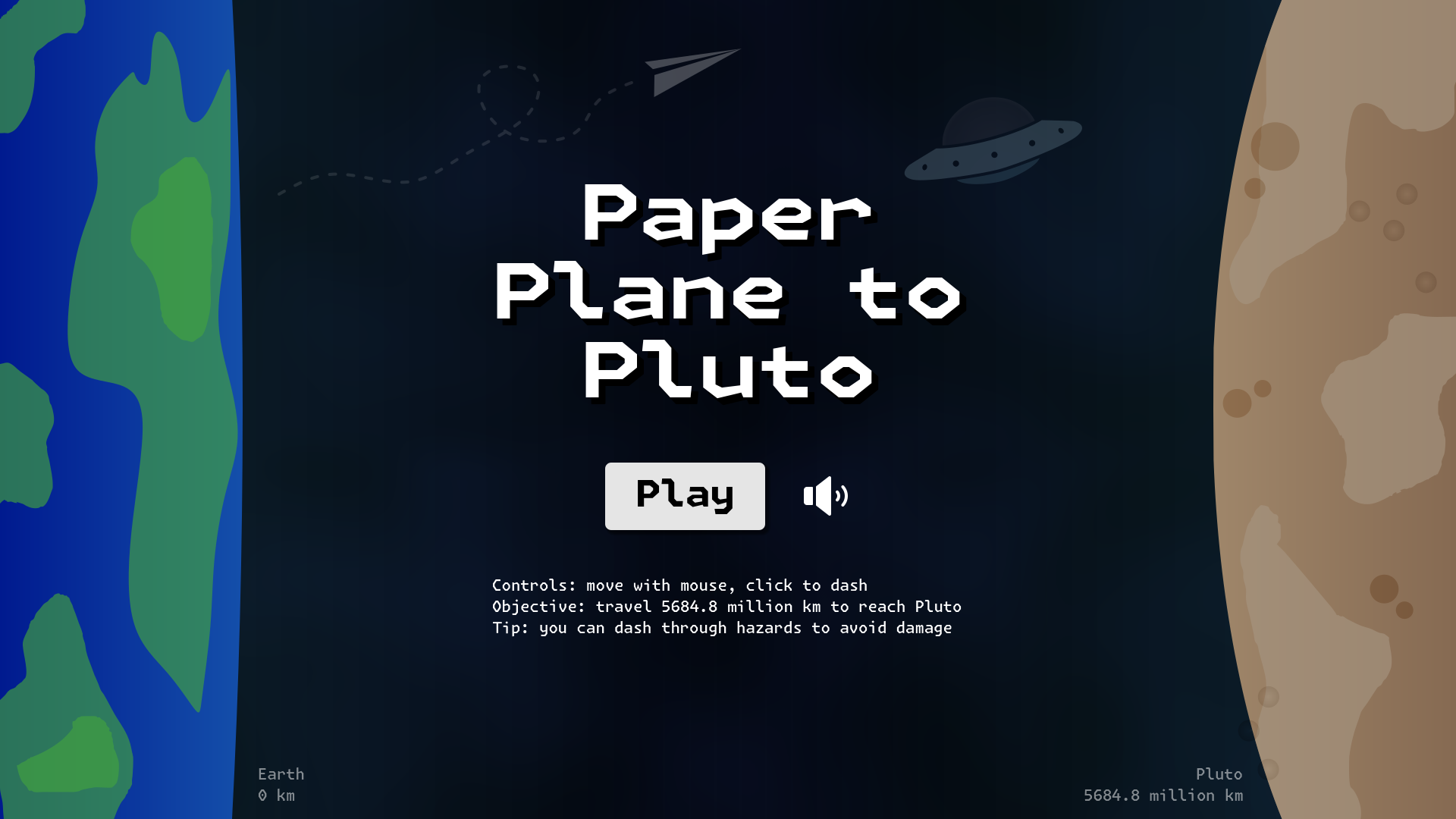 Paper Plane to Pluto